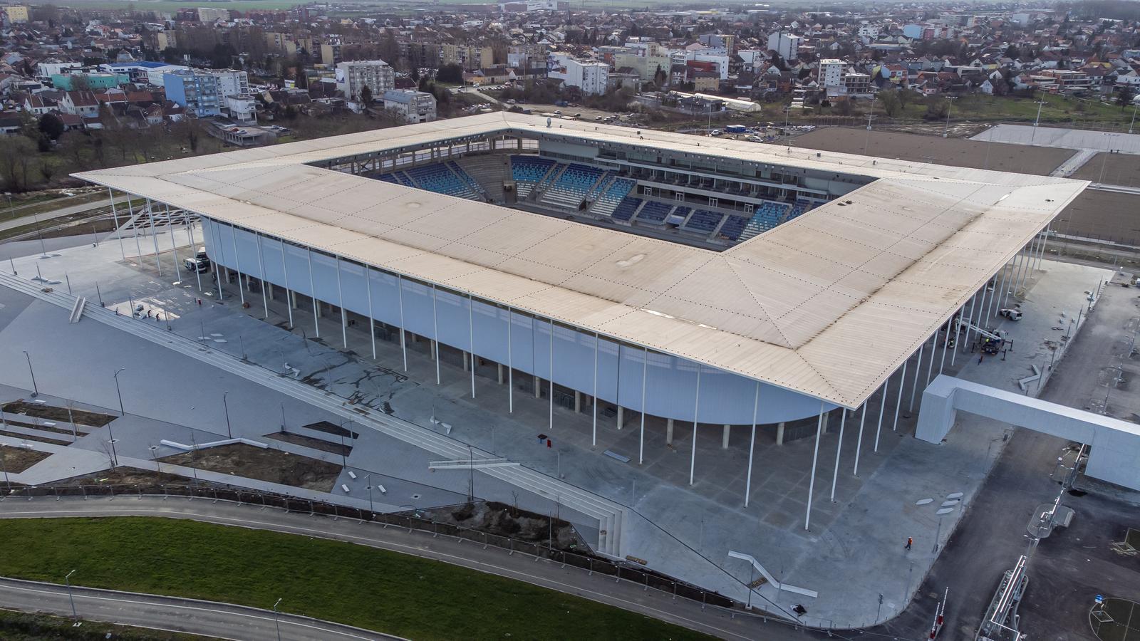 Osijek: Pogled iz zraka na novi stadion NK Osijek na Pampasu Osijek: Pogled iz zraka na novi stadion NK Osijek na Pampasu