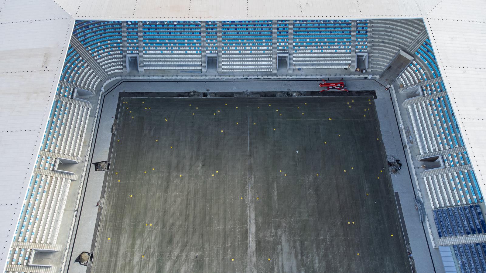 Osijek: Pogled iz zraka na novi stadion NK Osijek na Pampasu Osijek: Pogled iz zraka na novi stadion NK Osijek na Pampasu