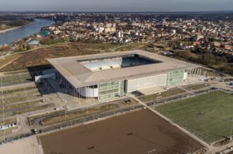 Osijek: Pogled iz zraka na novi stadion NK Osijek na Pampasu