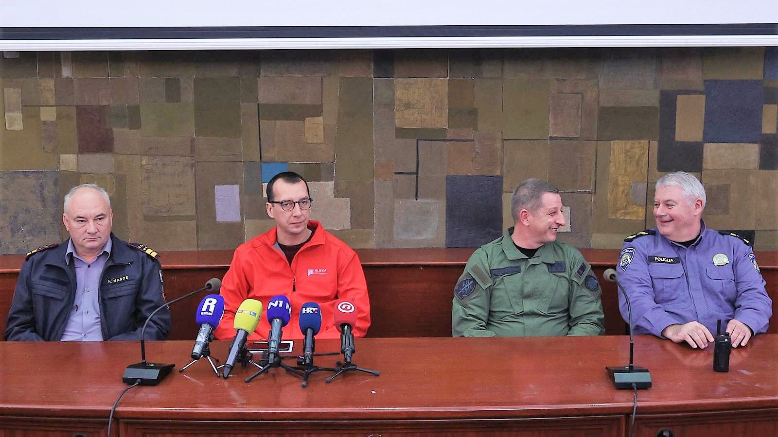 Rijeka: Konferencija za medije nakon uspješne akcije izmještavanja i neutralizacije mine