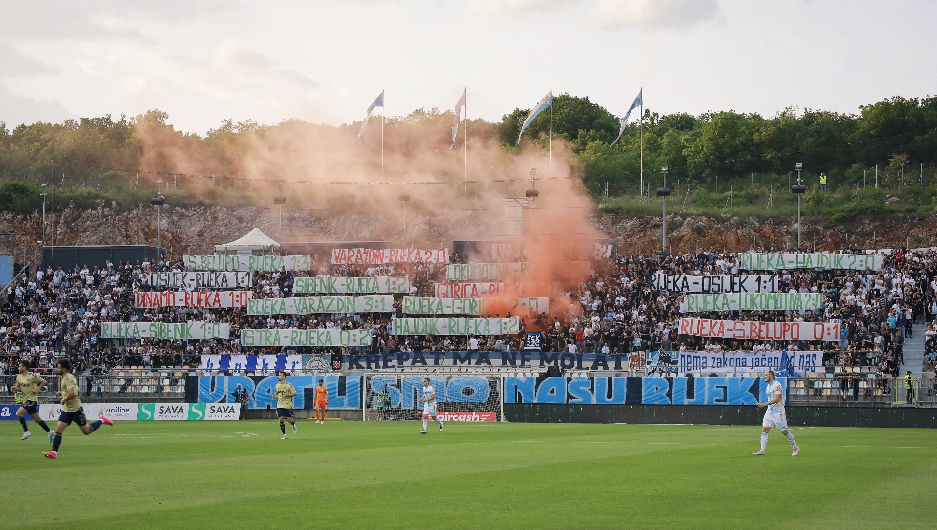 hnk rijeka utakmica rujevica tribine navijači hnk rijeka utakmica rujevica tribine navijači
