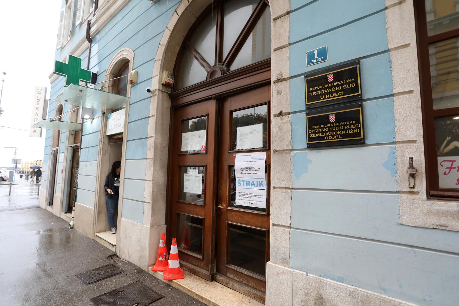 Rijeka: Štrajk djalatnika Trgovačkog suda Rijeka: Štrajk djalatnika Trgovačkog suda