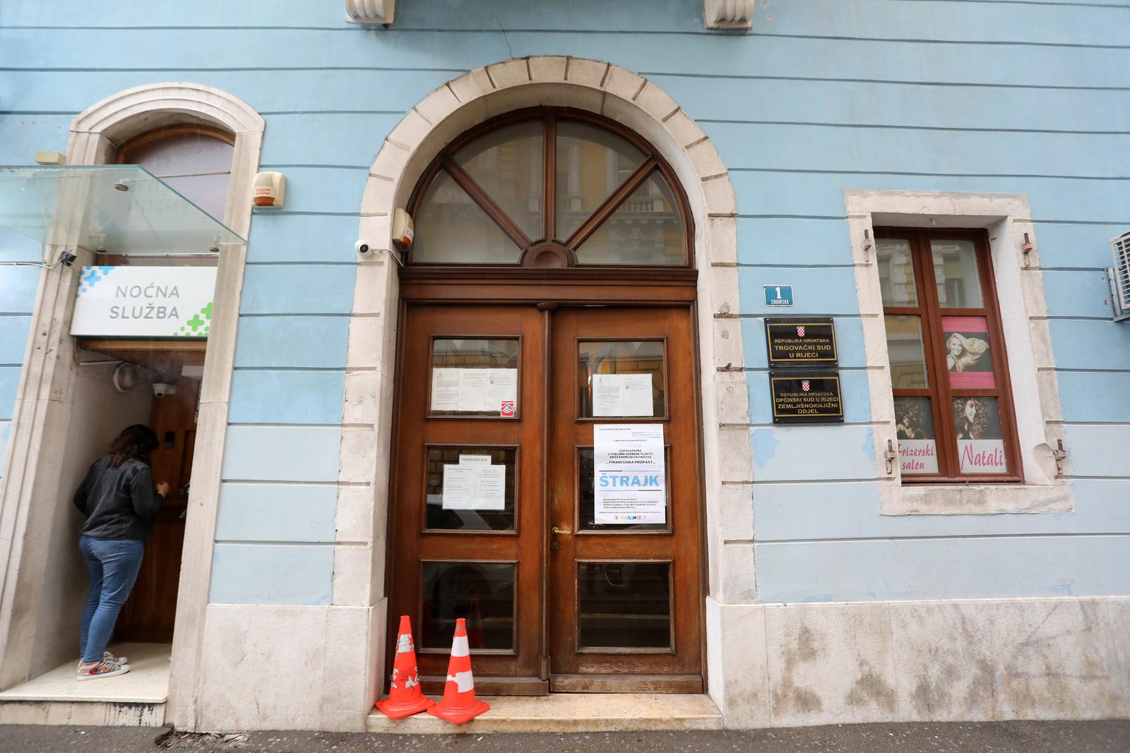 Rijeka: Štrajk djalatnika Trgovačkog suda Rijeka: Štrajk djalatnika Trgovačkog suda