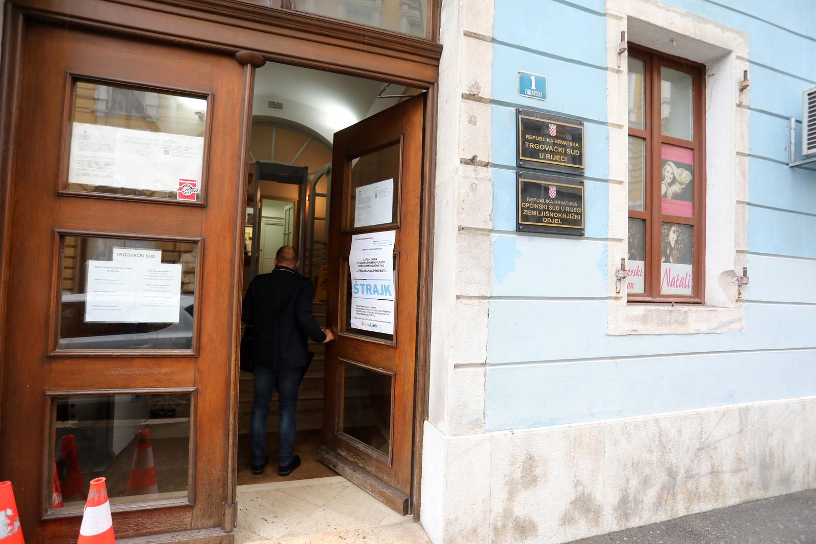 Rijeka: Štrajk djalatnika Trgovačkog suda Rijeka: Štrajk djalatnika Trgovačkog suda