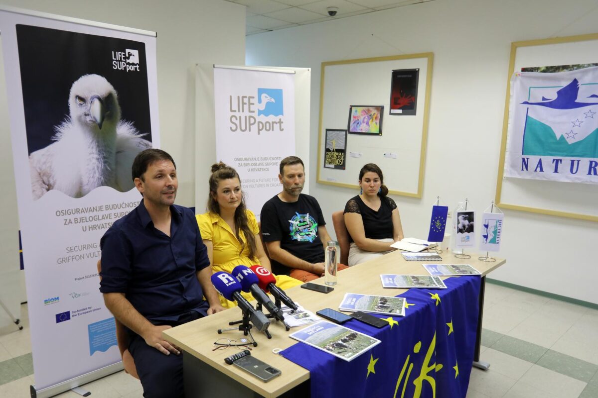 Rijeka: Predstavljanje projekta LIFE SUPport - osiguravanje budućnosti za bjeloglave supove u Hrvatskoj