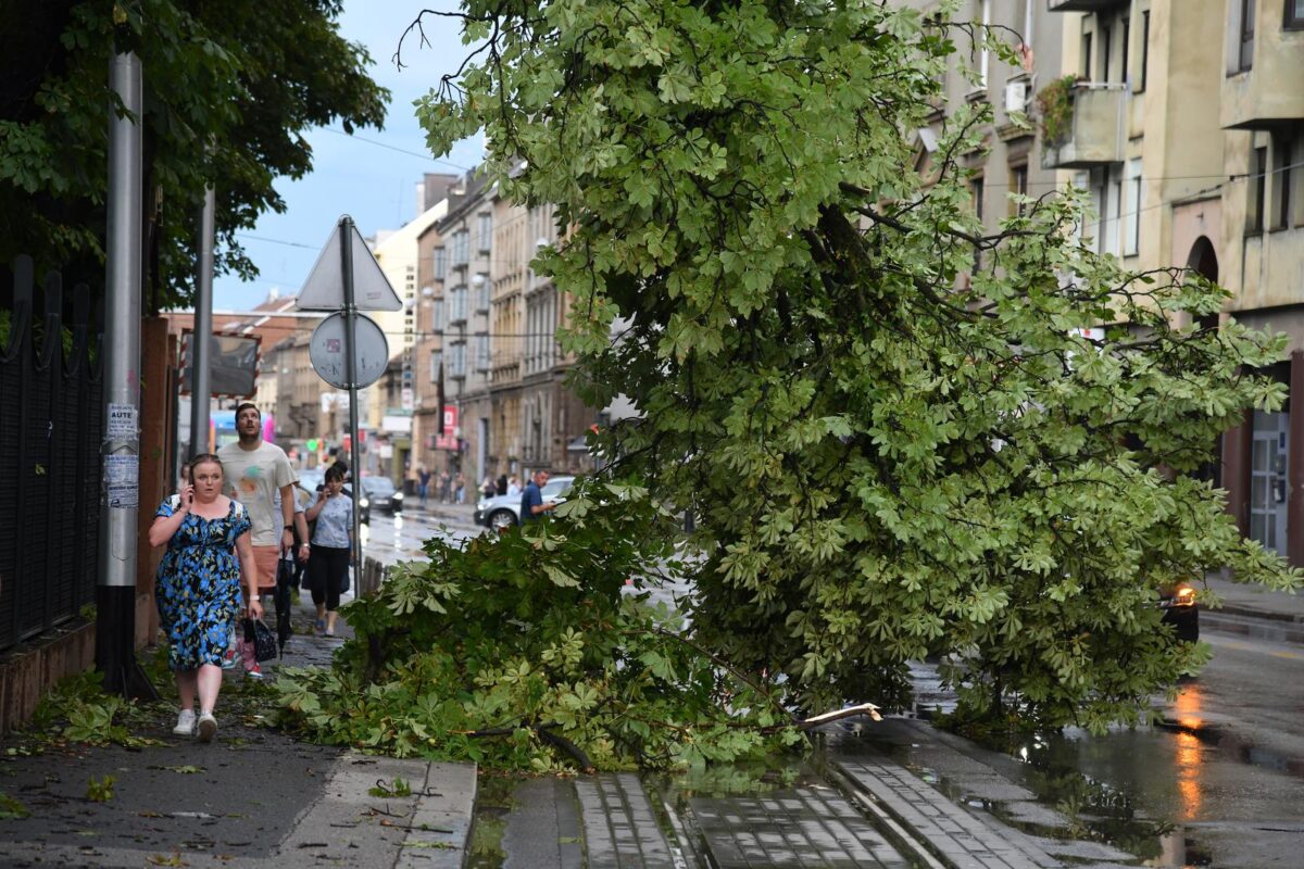 Zagreb: Posljedice snanog nevremena kod Ilice