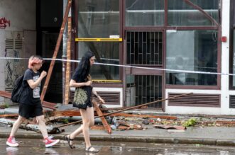 Zagreb: Posljedice snažnog nevremena na ulicama grada