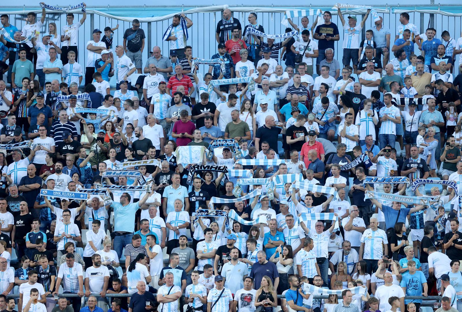 Rijeka: Navijači na nogometnoj utakmici HNK Rijeka i Dukagjini Rijeka: Navijači na nogometnoj utakmici HNK Rijeka i Dukagjini