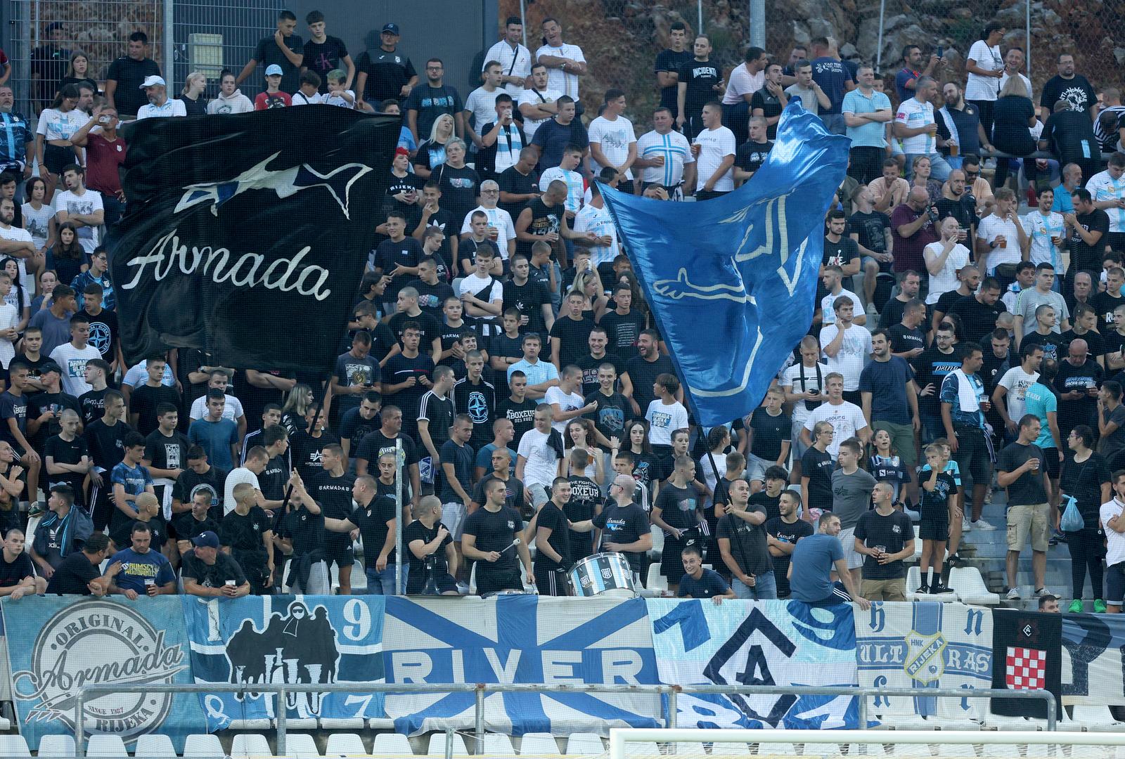 Rijeka: Navijači na nogometnoj utakmici HNK Rijeka i Dukagjini Rijeka: Navijači na nogometnoj utakmici HNK Rijeka i Dukagjini