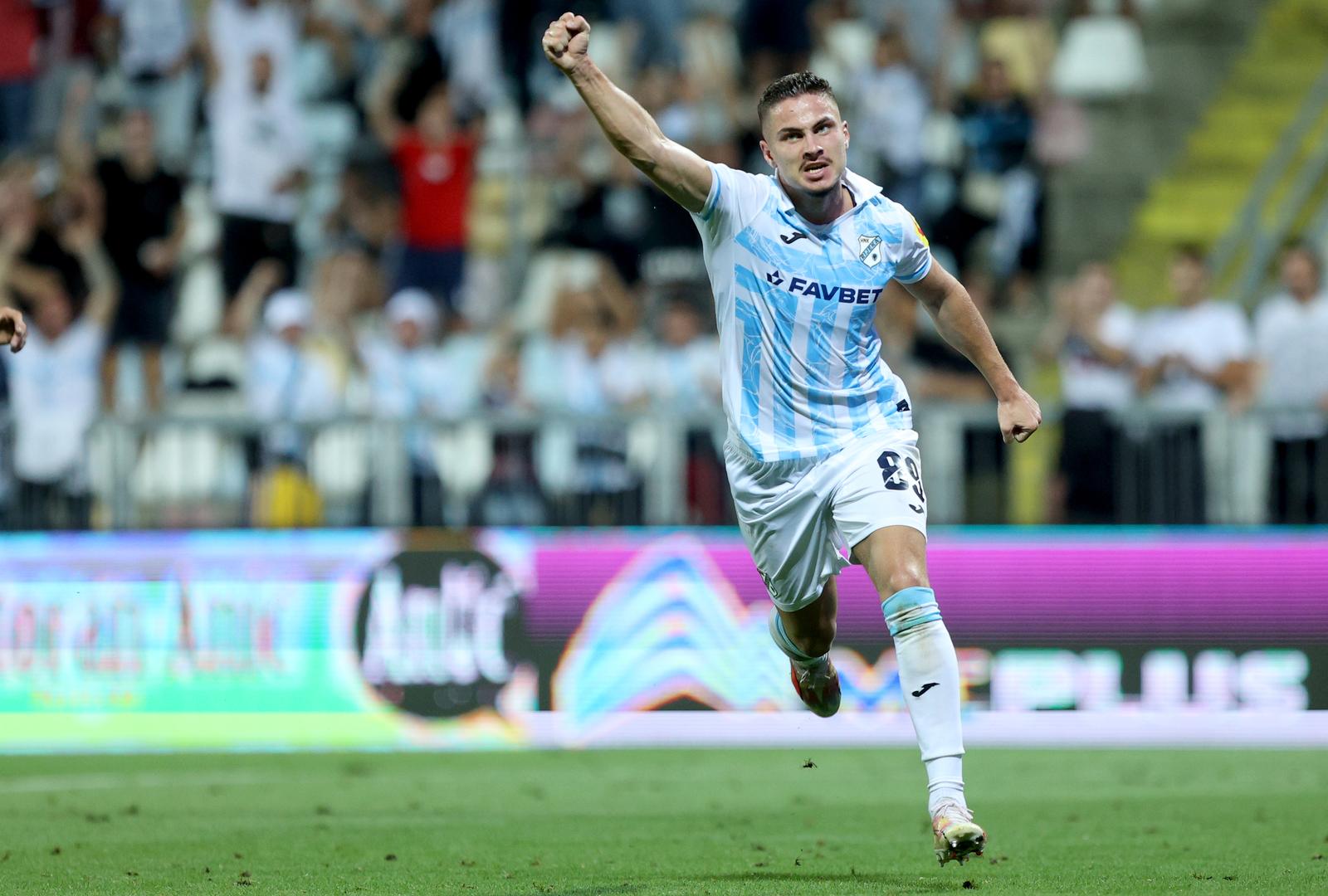 Rijeka: Franjo Ivanović postigao gol za 2:0 protiv KF Dukagjini Rijeka: Franjo Ivanović postigao gol za 2:0 protiv KF Dukagjini