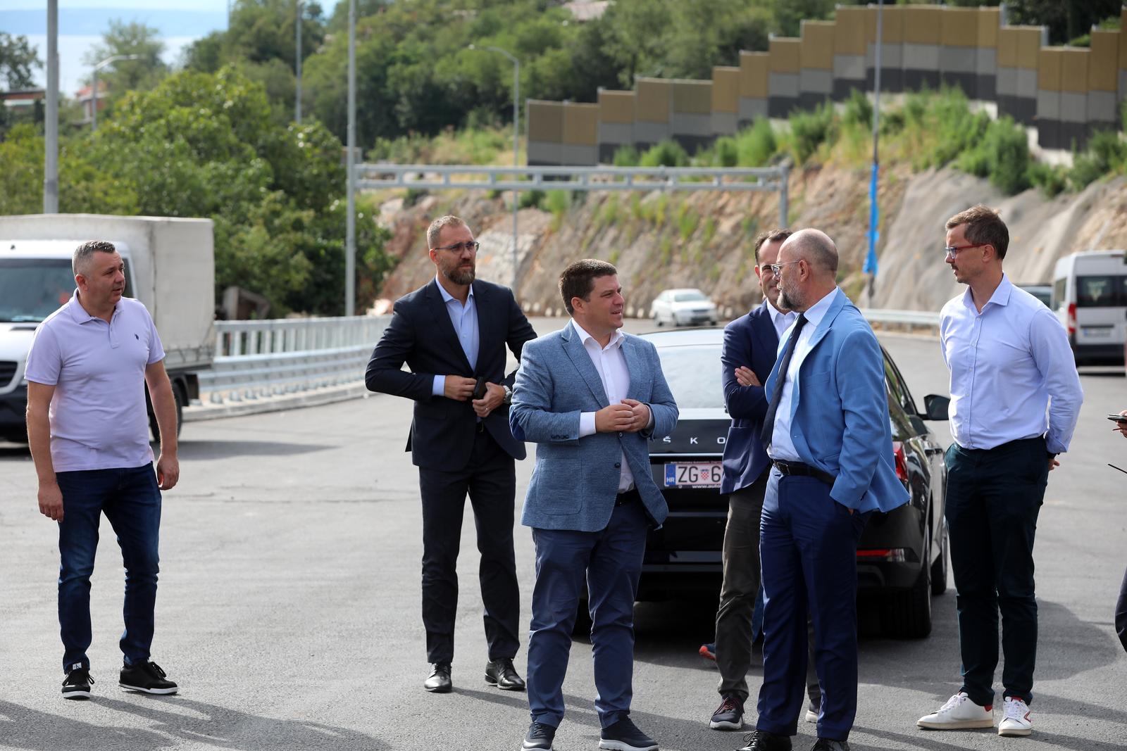 Rijeka: Ministar Butković u obilasku gradilišta državne ceste DC 403
