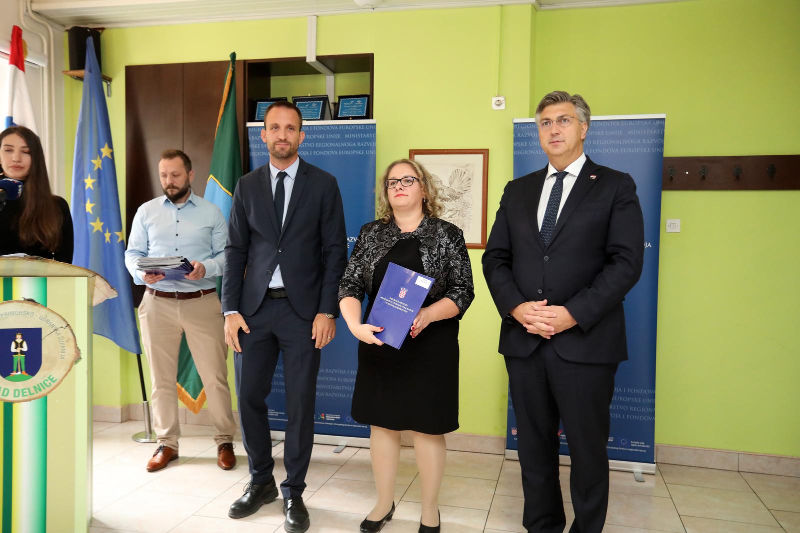 Delnice: Premijer Andrej Plenković i ministri u Gorskom kotaru