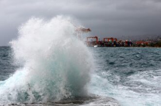 Rijeka: Jaka kisa i jugo na moru pred Rijekom