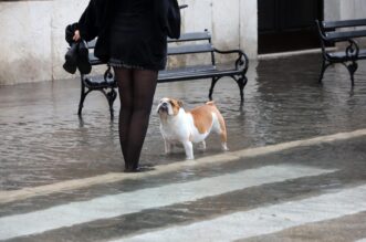 Rijeka: Jako jugo i kiša poplavilo ulice oko tržnice i rivu