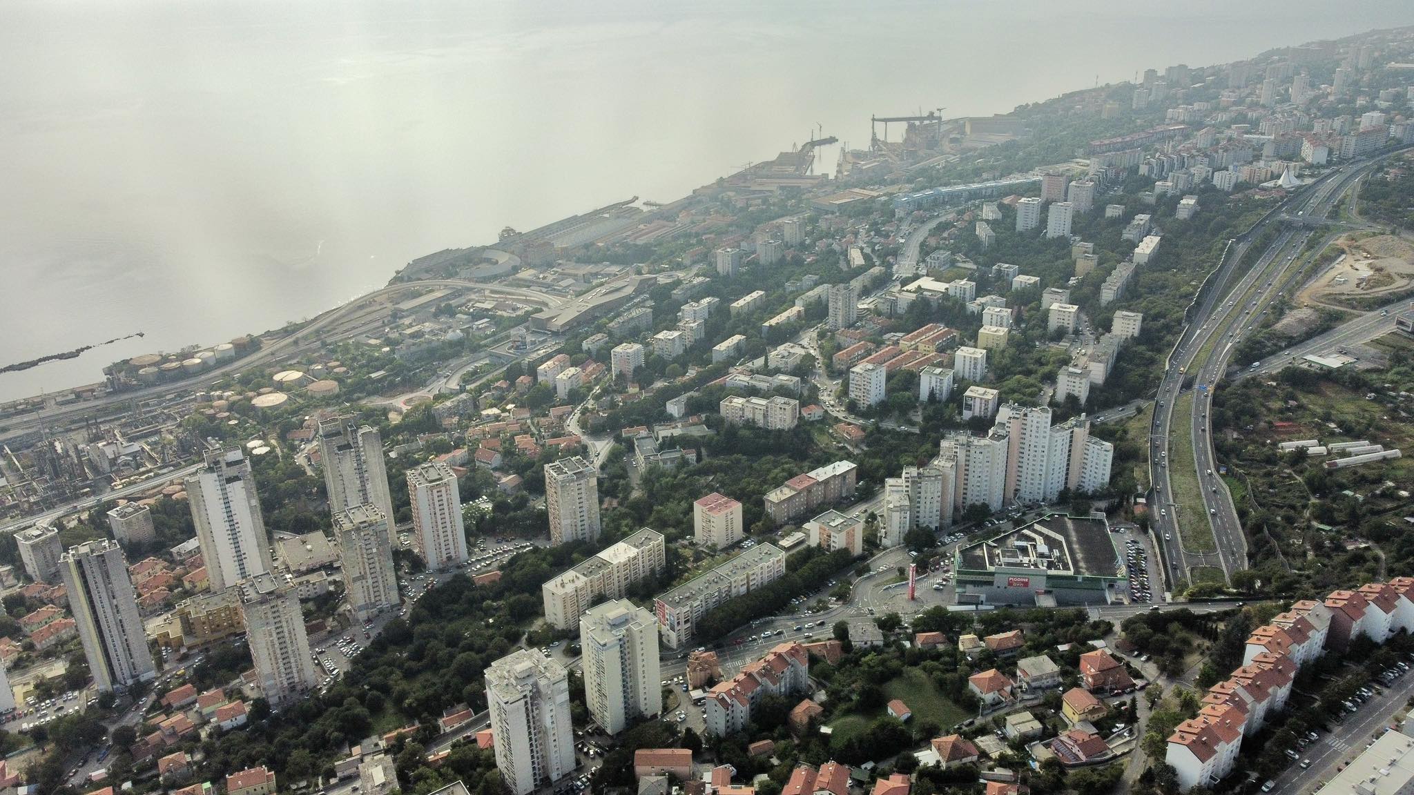 cesta d403 panorama dron škurinje 18 cesta d403 panorama dron škurinje 18