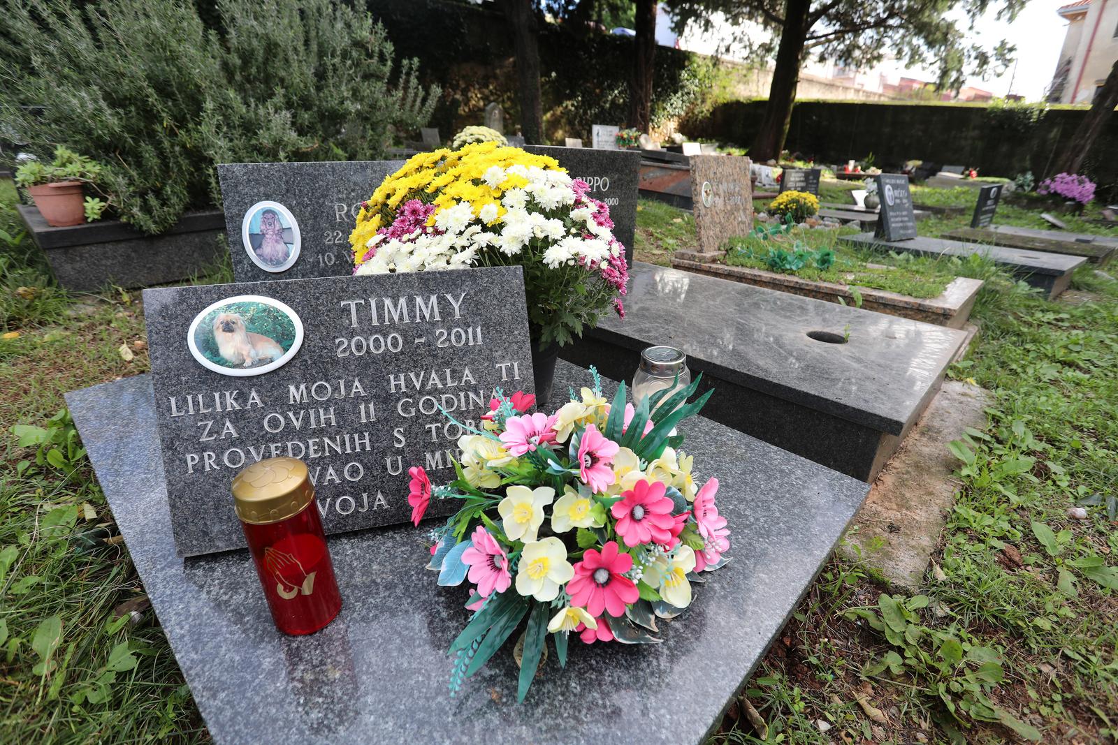 Rijeka: Cvijeće i svijeće na groblju kućnih ljubimaca Rijeka: Cvijeće i svijeće na groblju kućnih ljubimaca