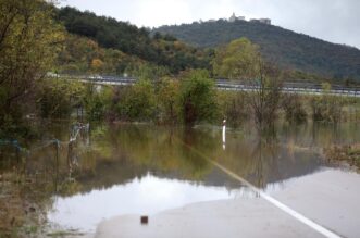 Grobničko polje i prometnice pod vodom