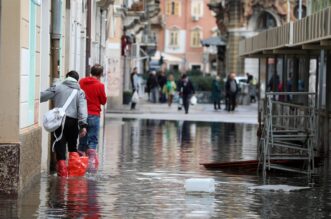 Rijeka: Posljedice sinoćnjeg kišnog nevremena