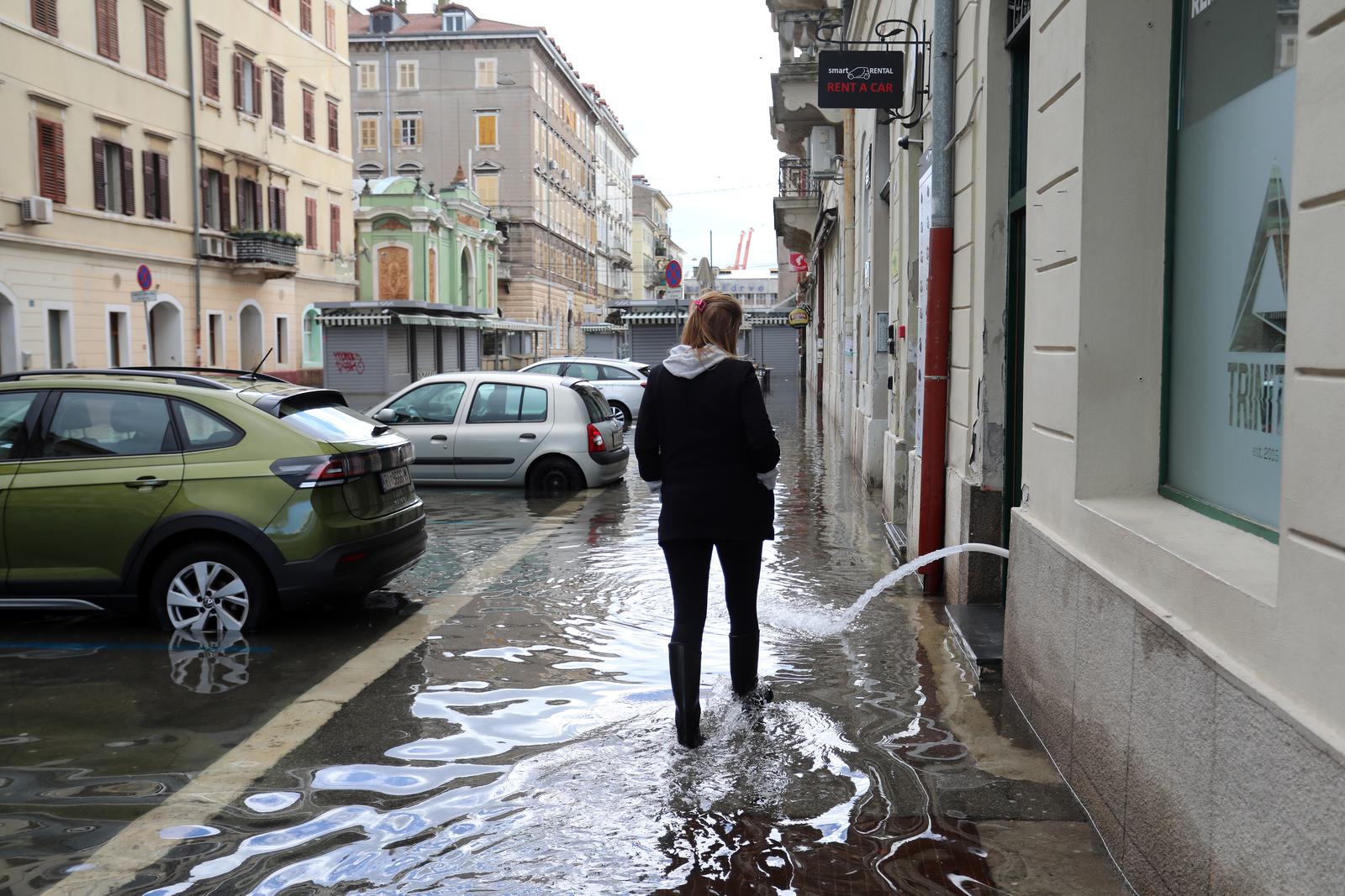 Rijeka: Posljedice sinocnjeg kisnog nevremena