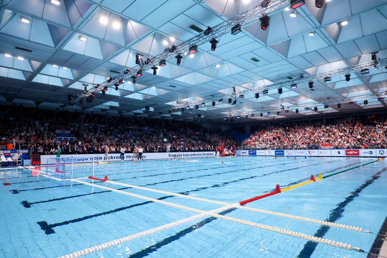 Zagreb: Polufinalna utakmica Hrvatske i Mađarske na Europskom prvenstvu u vaterpolu Zagreb: Polufinalna utakmica Hrvatske i Mađarske na Europskom prvenstvu u vaterpolu