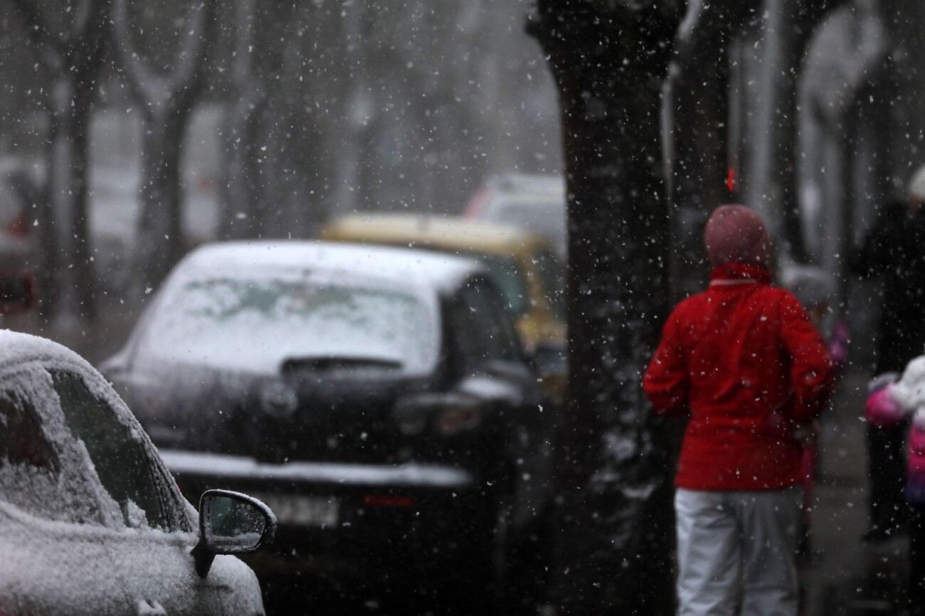 Rijeka: Gust snijeg pada širom grada Rijeka: Gust snijeg pada širom grada