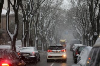 Rijeka: Gust snijeg pada širom grada