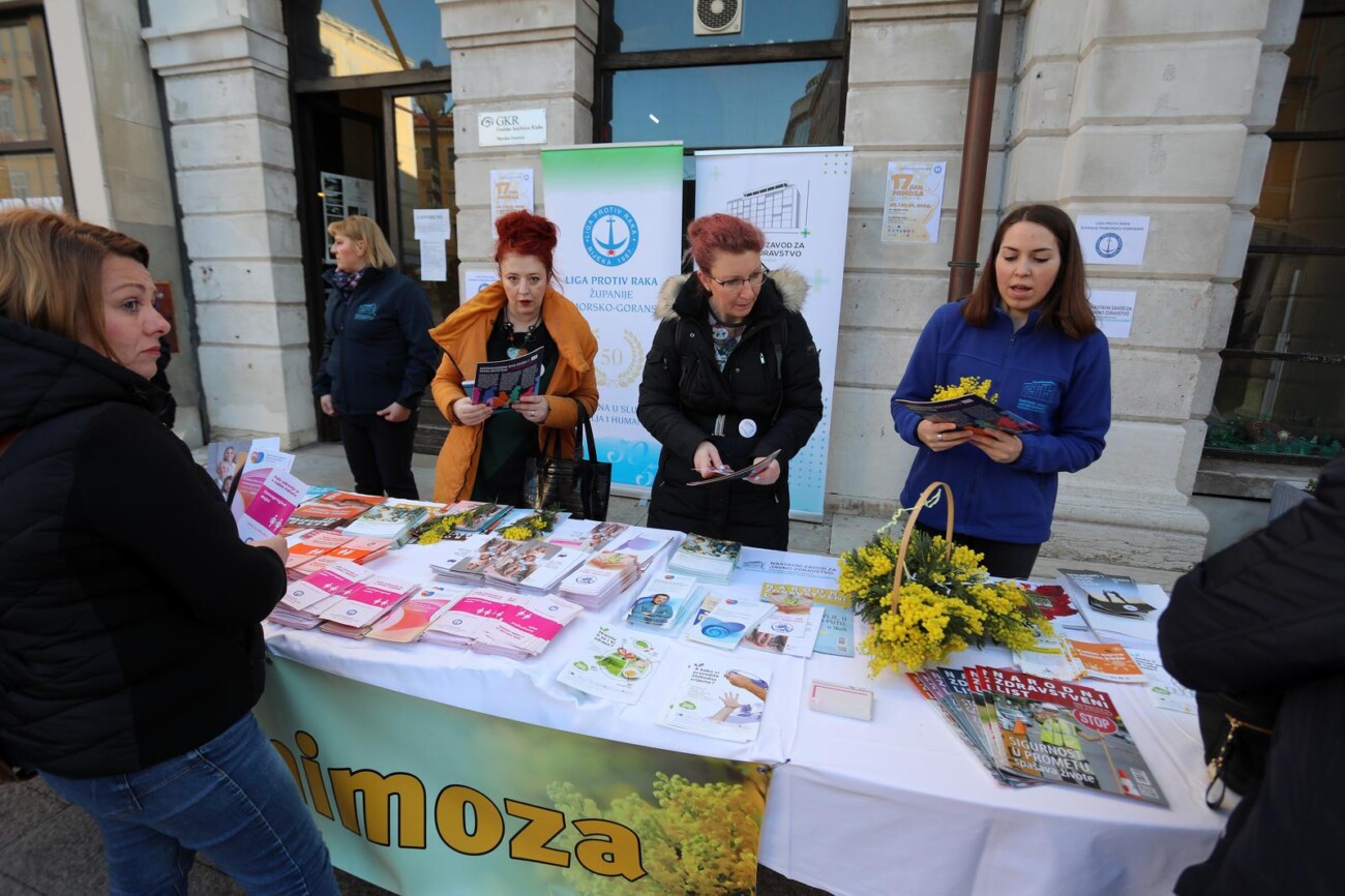 Rijeka: Dan mimoza, nacionalni dan borbe protiv raka vrata maternice