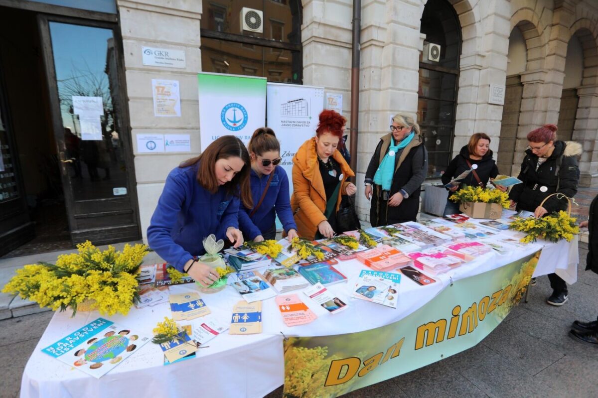 Rijeka: Dan mimoza, nacionalni dan borbe protiv raka vrata maternice