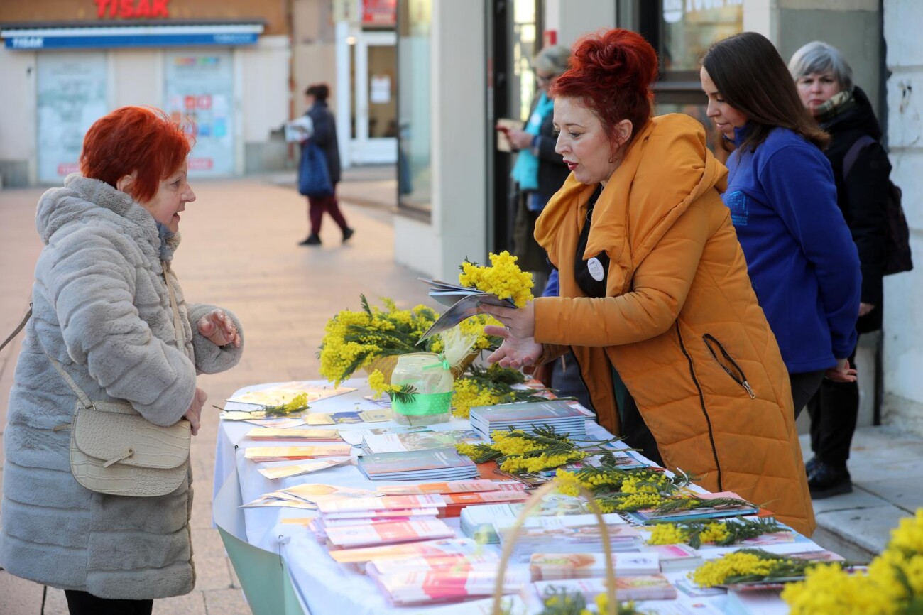 Rijeka: Dan mimoza, nacionalni dan borbe protiv raka vrata maternice