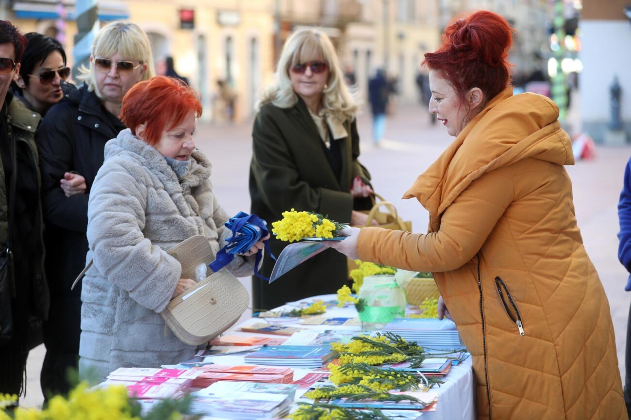Rijeka: Dan mimoza, nacionalni dan borbe protiv raka vrata maternice