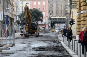 Rijeka: Radovi u Adamićevoj ulici