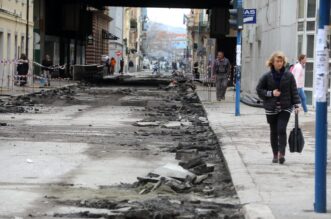 Rijeka: Radovi u Adamićevoj ulici