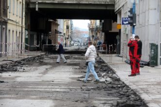 Rijeka: Radovi u Adamićevoj ulici