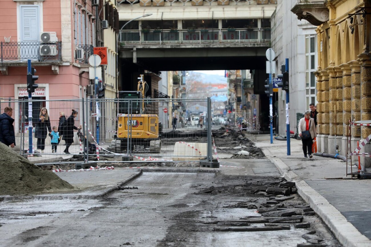 Rijeka: Radovi u Adamićevoj ulici Rijeka: Radovi u Adamićevoj ulici