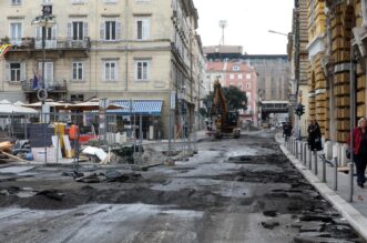 Rijeka: Radovi u Adamićevoj ulici