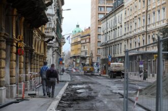 Rijeka: Radovi u Adamićevoj ulici