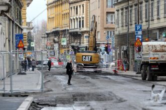 Rijeka: Radovi u Adamićevoj ulici