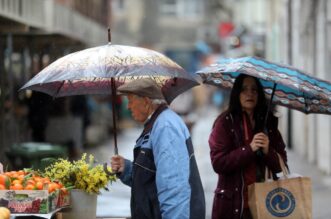 Rijeka: Kišni dan u centru grada