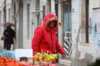 Rijeka: Kišni dan u centru grada