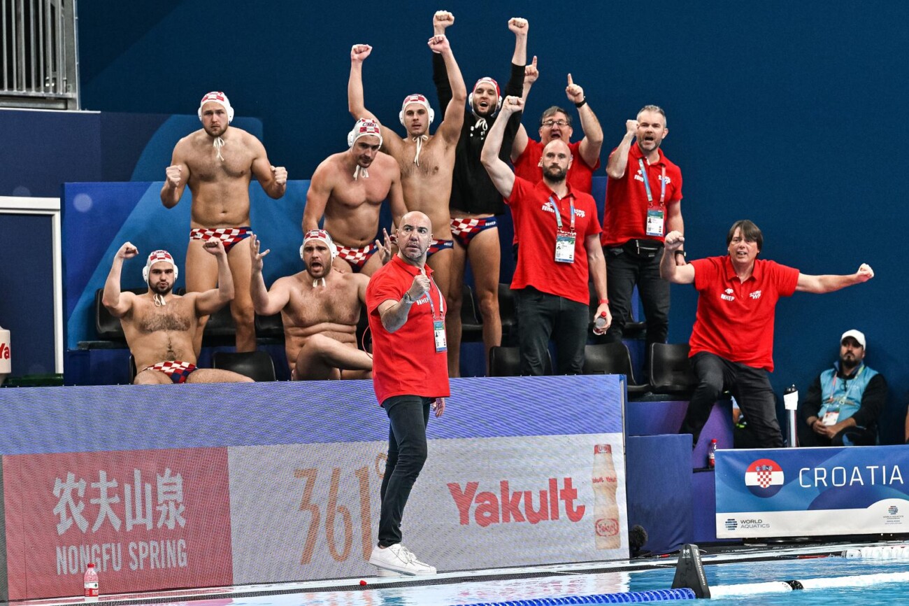 Susret Hrvatske i Francuske u polufinalu Svjetskog prvenstva u vaterpolu Susret Hrvatske i Francuske u polufinalu Svjetskog prvenstva u vaterpolu