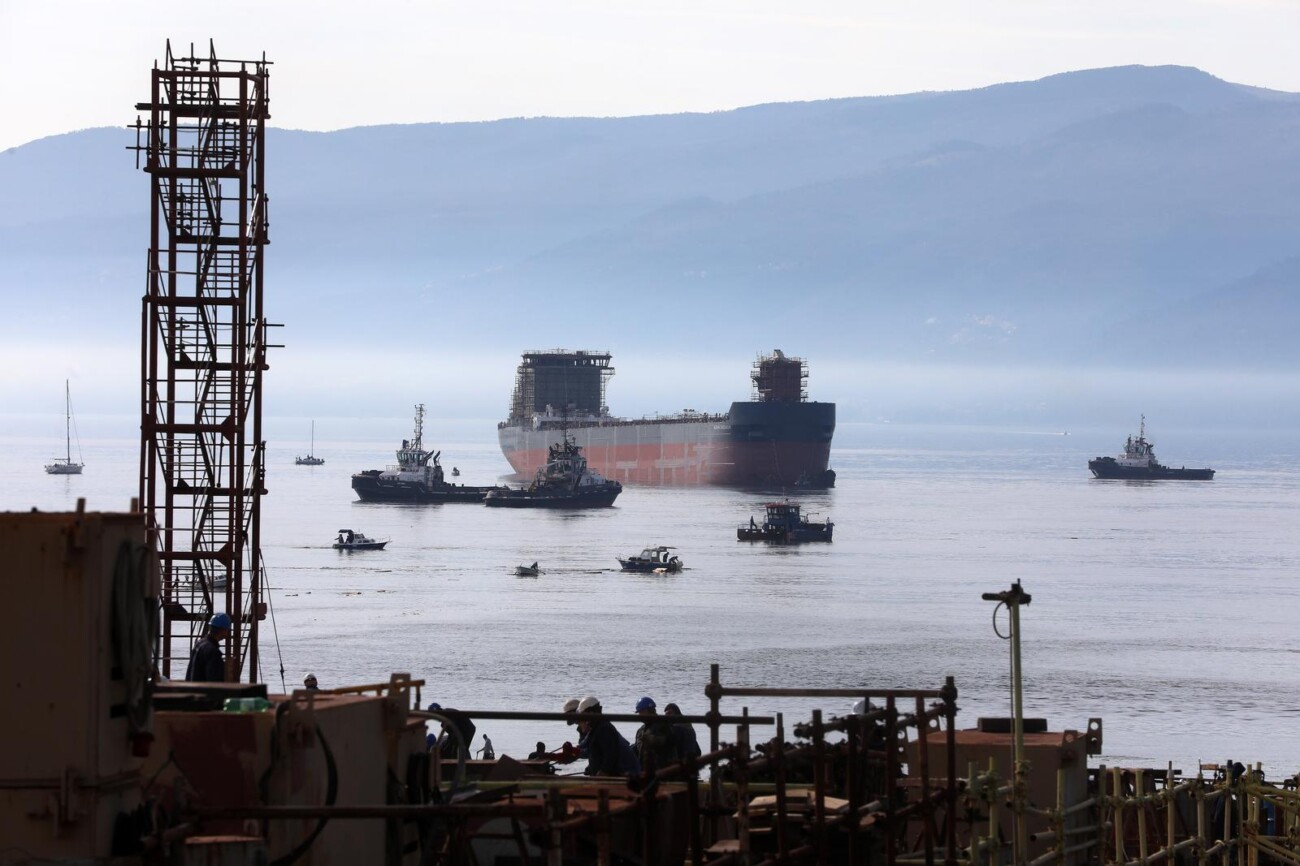 Rijeka: Andrej Plenkovi? sudjelovao na sve?anosti porinu?a broda Gradnja 527