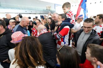 Zagreb: Zlatna hrvatska vaterpolska reprezentacija vratila se sa Svjetskog prvenstva