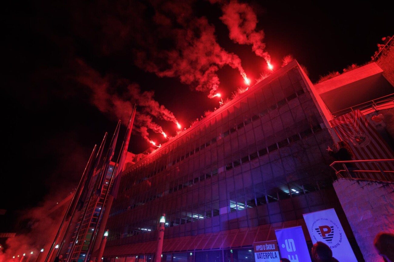 Rijeka: VK Primorje priredilo doček svjetskih prvaka u vaterpolu Rijeka: VK Primorje priredilo doček svjetskih prvaka u vaterpolu