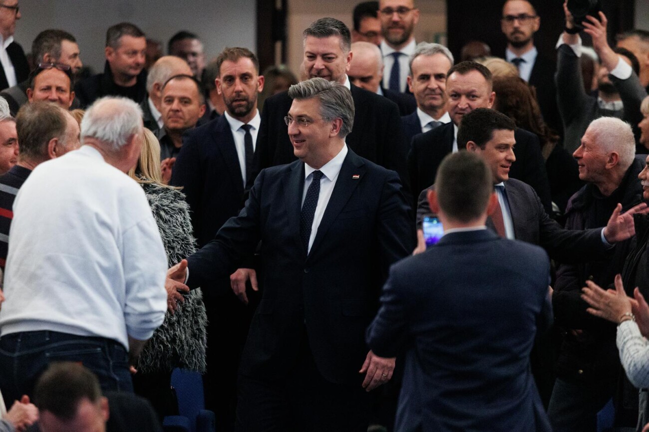 Andrej Plenković na 34. obljetnici osnutka HDZ-a u Rijeci Andrej Plenković na 34. obljetnici osnutka HDZ-a u Rijeci