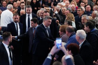 Andrej Plenković na 34. obljetnici osnutka HDZ-a u Rijeci Andrej Plenković na 34. obljetnici osnutka HDZ-a u Rijeci