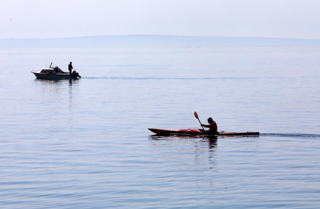 Rijeka: Mnogobrojni Riječani na plaži Kantrida Rijeka: Mnogobrojni Riječani na plaži Kantrida