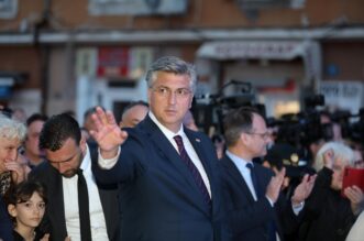 Rijeka: Premijer Plenković na predizbornom skupu HDZ-a i koalicijskih partnera