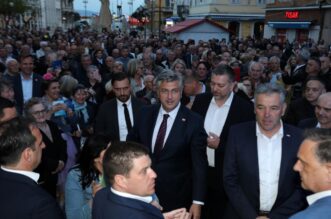 Rijeka: Premijer Plenković na predizbornom skupu HDZ-a i koalicijskih partnera