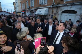 Rijeka: Premijer Plenković na predizbornom skupu HDZ-a i koalicijskih partnera