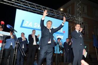 Rijeka: Premijer Plenkovi?? na predizbornom skupu HDZ-a i koalicijskih partnera